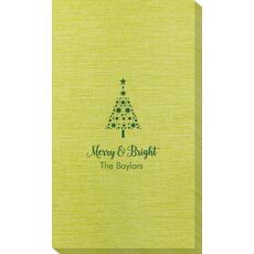 Starred Christmas Tree Bamboo Luxe Guest Towels