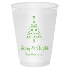 Starred Christmas Tree Shatterproof Cups