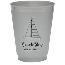 Sailboat Colored Shatterproof Cups