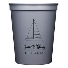 Sailboat Stadium Cups