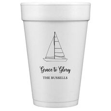 Sailboat Styrofoam Cups