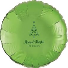 Starred Christmas Tree Mylar Balloons
