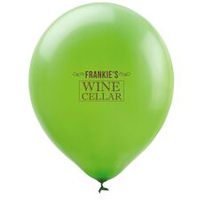 Vintage Wine Cellar Latex Balloons