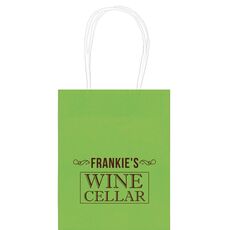 Vintage Wine Cellar Mini Twisted Handled Bags