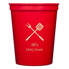 BBQ Utensils Stadium Cups