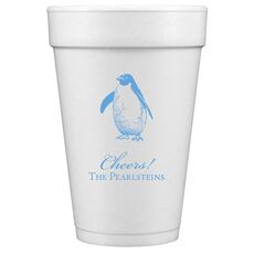 Penguin Styrofoam Cups