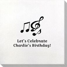 Music Notes Bamboo Luxe Napkins