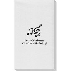 Music Notes Linen Like Guest Towels