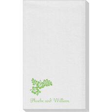 Hibiscus Flowers Linen Like Guest Towels