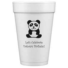 Panda Bear Styrofoam Cups