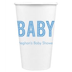 Polka Dot Baby Paper Coffee Cups