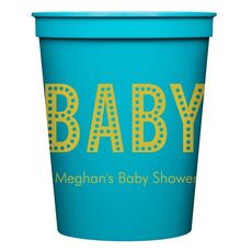 Polka Dot Baby Stadium Cups