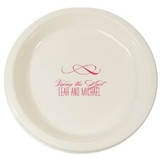 Knot Scroll Plastic Plates