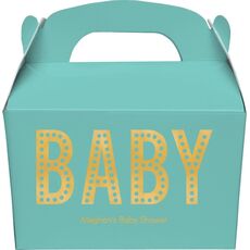 Polka Dot Baby Gable Favor Boxes