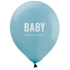 Polka Dot Baby Latex Balloons