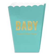Polka Dot Baby Mini Popcorn Boxes