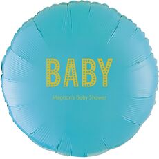 Polka Dot Baby Mylar Balloons