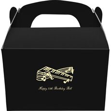 Musical Keyboard Gable Favor Boxes