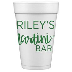 Modern Martini Styrofoam Cups