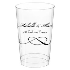 Knot Scroll Clear Plastic Cups