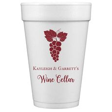 Grape Cluster Styrofoam Cups