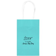 Jet Medium Twisted Handled Bags