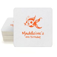 Goldfish Square Coasters