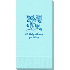 Floral Design Guest Towels