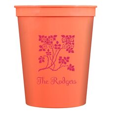 Floral Design Stadium Cups