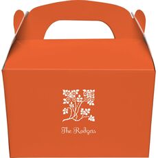 Floral Design Gable Favor Boxes