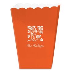 Floral Design Mini Popcorn Boxes
