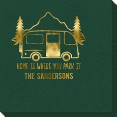 Home Is Where You Park It Napkins