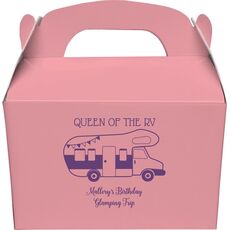 Queen of the RV Gable Favor Boxes