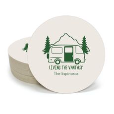 Living the Vantasy Round Coasters
