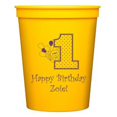 First Birthday Stadium Cups
