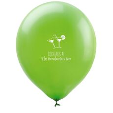 Cocktail Glasses Latex Balloons