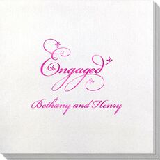 Elegant Engaged Bamboo Luxe Napkins
