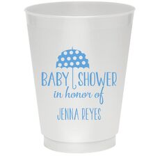 Baby Shower Umbrella Colored Shatterproof Cups