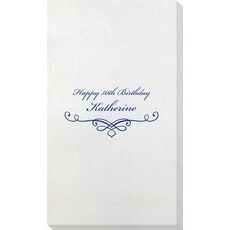 Classic Scroll Bamboo Luxe Guest Towels