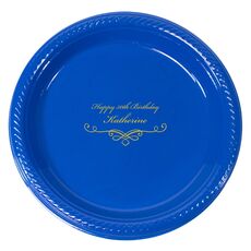 Classic Scroll Plastic Plates