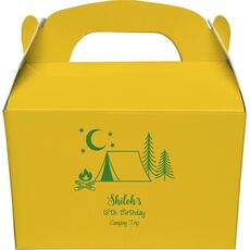 Camping Under The Stars Gable Favor Boxes