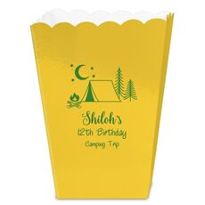 Camping Under The Stars Mini Popcorn Boxes