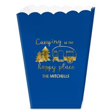 Camping Is Our Happy Place Mini Popcorn Boxes