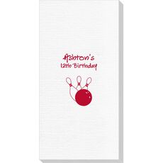 Bowling Ball & Pins Deville Guest Towels