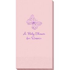 Sweet Butterfly Guest Towels