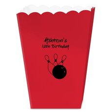 Bowling Ball & Pins Mini Popcorn Boxes