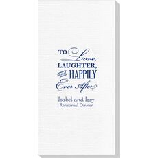 To Love Laughter Happily Ever After Deville Guest Towels