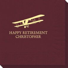 Vintage Plane Napkins