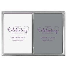 Thanks For Celebrating Any Event Double Deck Playing Cards