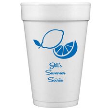 Lemon Styrofoam Cups